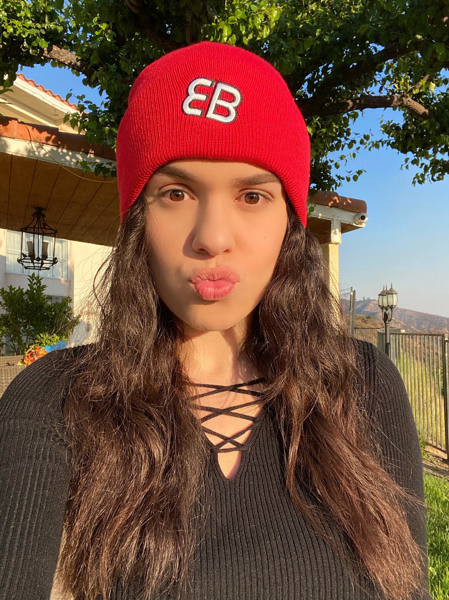 Red Powerful Beanie