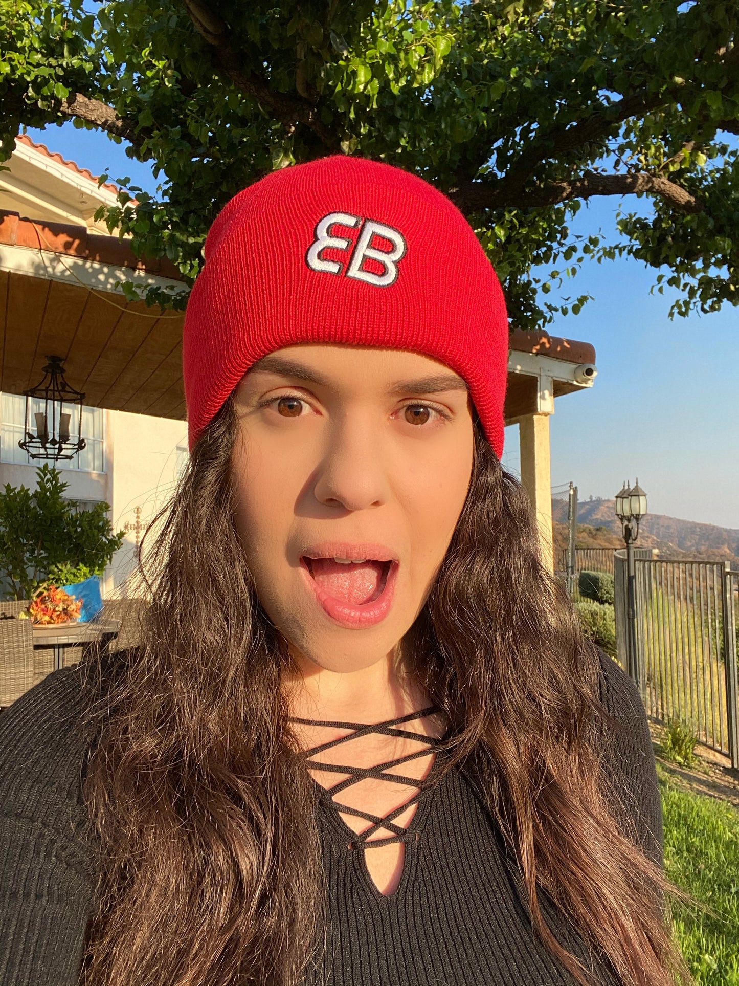 Red Powerful Beanie