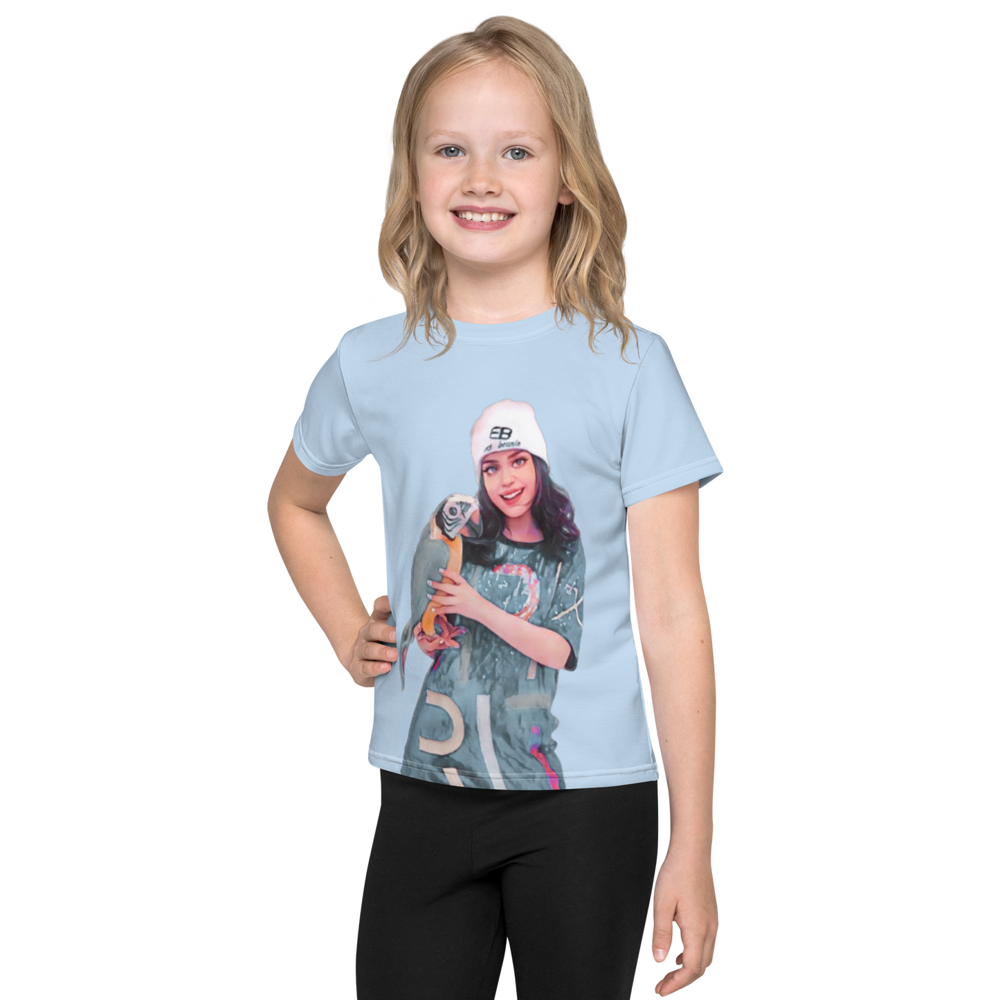 Ms. Beanie Cartoon Kids T-Shirt