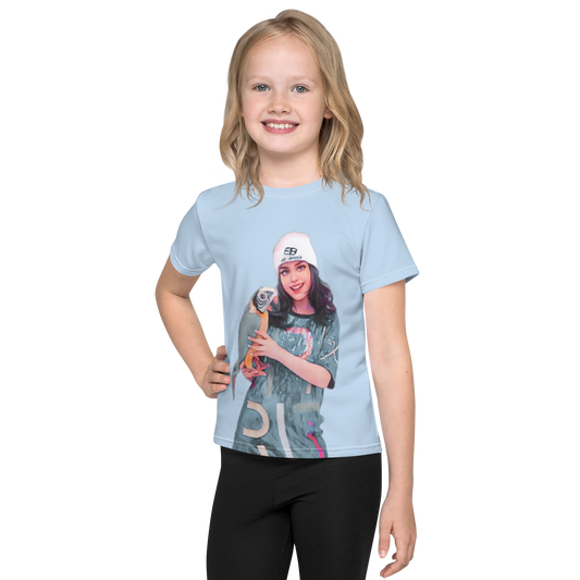 Ms. Beanie Cartoon Kids T-Shirt