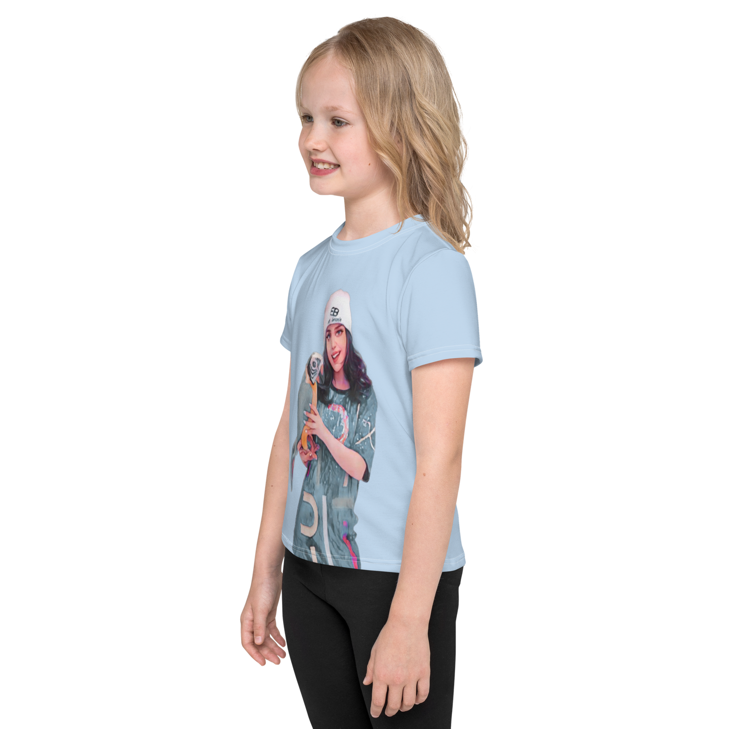 Ms. Beanie Cartoon Kids T-Shirt