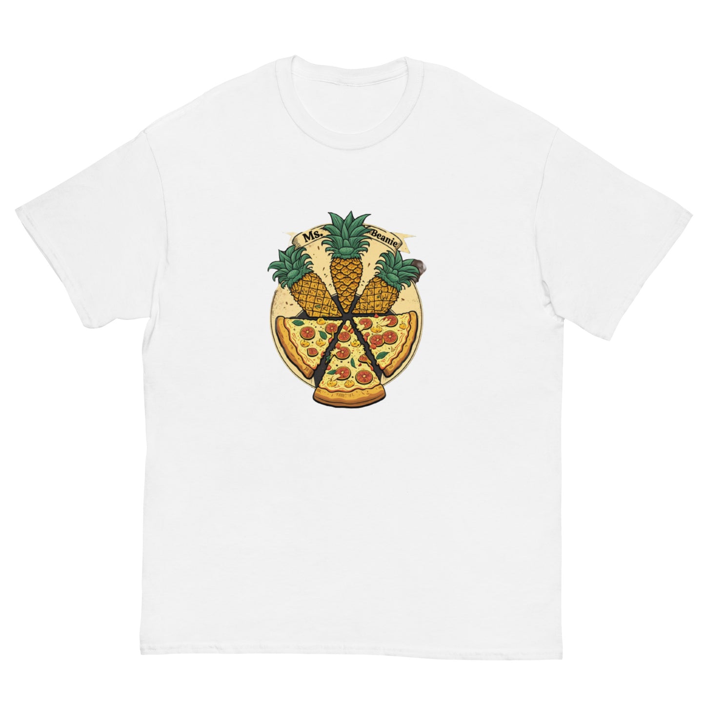 Adult Pineapple on Pizza T-Shirt